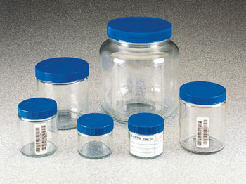 SHORT WIDE-MOUTH CLEAR GLASS TW JAR 60ml 200 SER PRECLEANED